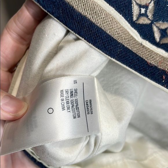 Vintage Fossil Blue and Pink Embellished Mini Skirt - Picture 5 of 5